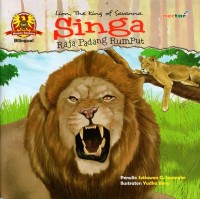 Lion, the king of savanna= singa, raja padang rumput