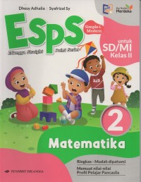 Esps simple & modern untuk sd/mi kelas II vol.2 matematika: ringkas-mudah dipahami-memuat nilai-nilai profil pelajar pancasila