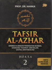 Tafsir Al Azhar Jilid 2: diperkaya dengan pendekatan sejarah, sosiologi, tasawuf, ilmu kalam, sastra dan psikologi